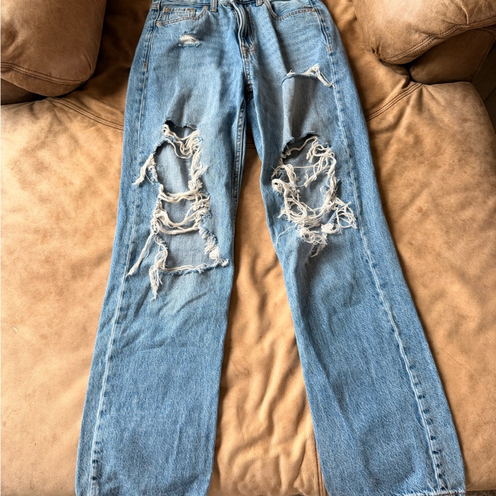 Aeropostale Blue Distressed Jeans